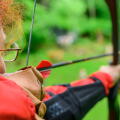 Woman archery, Millstatter See, Nockberge, Niedere Tauern, Carinthia, Austria