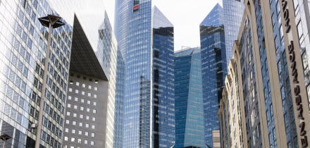 Paris La Defense - Business and financial district of Paris, La Defense. France, Europe.