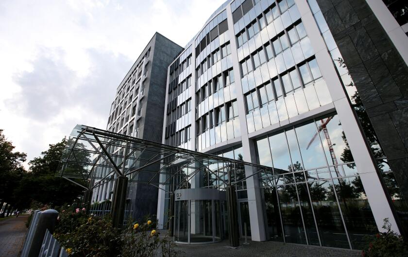 Giesecke & Devrient GmbH headquarters is pictured in Munich, Germany August 15, 2016. REUTERS/Michaela Rehle