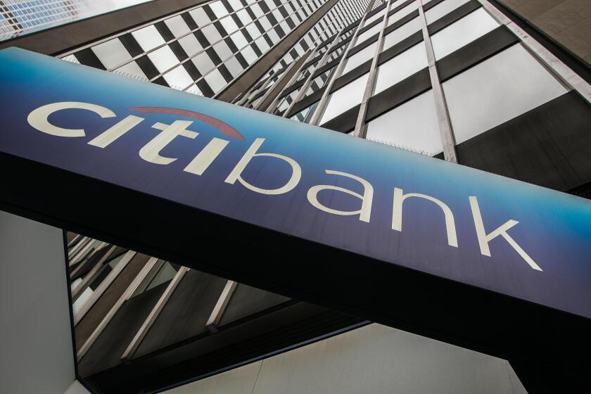 Sign at one of the Citibank branches in Manhattan.