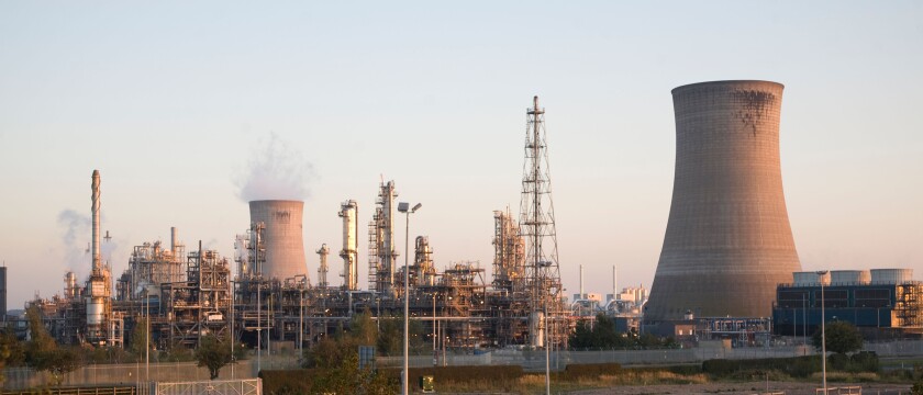 Heavy industry BP chemical works, Saltend, Hull, Yorkshire, England