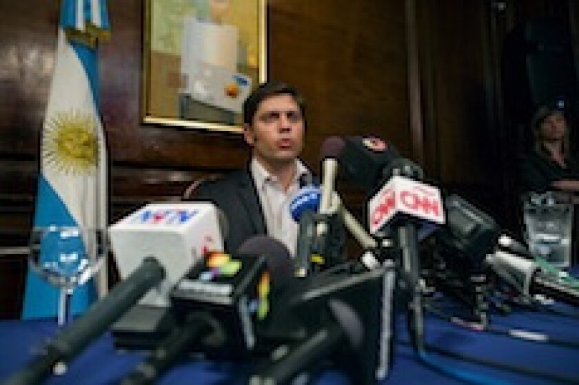 Kicillof, Argentina
