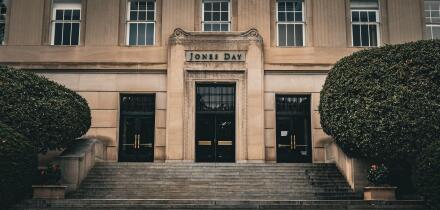 The entrance to the Jones Day law firm