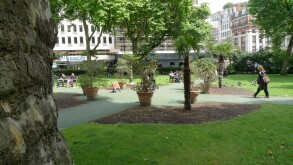 Hanover Square in Mayfair, London, UK.