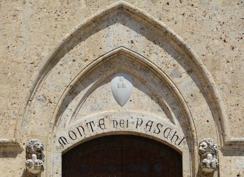 Palazzo Salimbeni is a historic building in Siena, seat of the Banca Monte dei Paschi di Siena. Palazzo Tantucci, Palazzo Spannocchi and the statue of