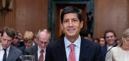 Federal Reserve Chairman Kevin Warsh testifies before the Senate Banking, Housing and Urban Affairs Committee to deliver the semiannual monetary policy report to congress, on Capitol Hill, Wednesday, July 15, 2026, in Washington. (AP Photo/Jose Luis Magan
