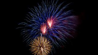 July 4. Fireworks, Miami, Florida, USA