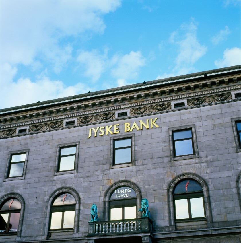 Exterior view of Jyske Bank building in Copenhagen Denmark    KATHY DEWITT. Image shot 08/2009. Exact date unknown.