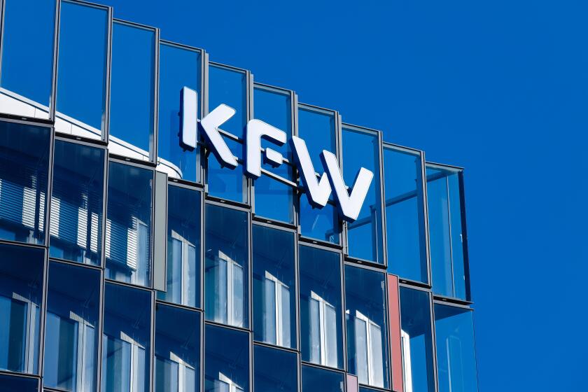 KFW Bank, Kreditanstalt fur Wiederaufbau, Frankfurt am Main, Hesse, Germany