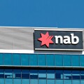 NAB, National Australia Bank sign and logo