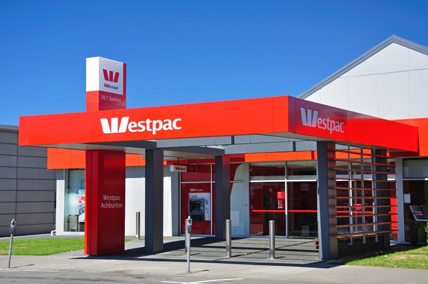 Westpac Bank, Tancred Street, Ashburton, Canterbury, South Island, New Zealand