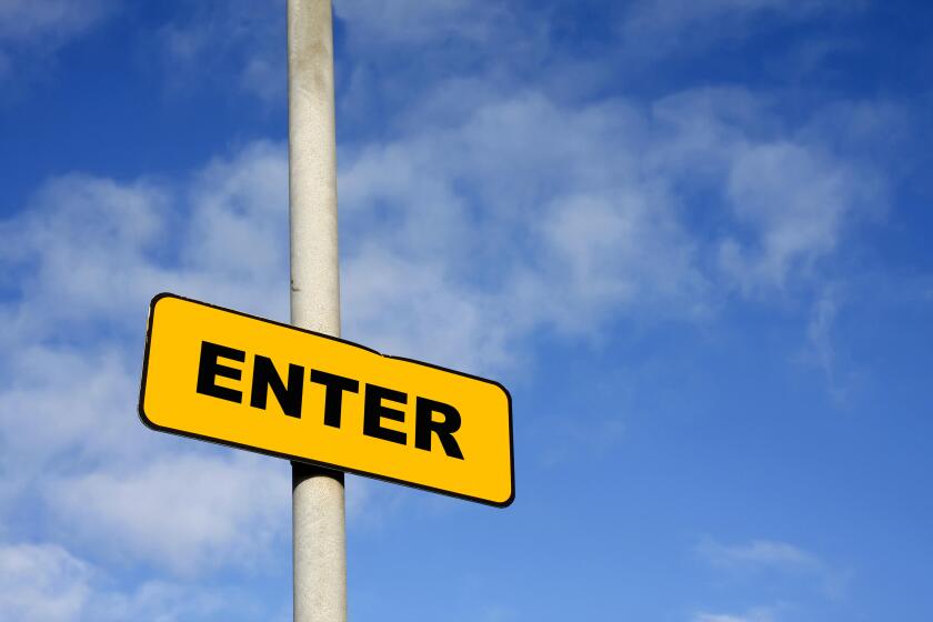 Yellow enter sign. Image shot 06/2015. Exact date unknown.