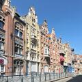 Old Houses Near Friday Market Square In Ghent