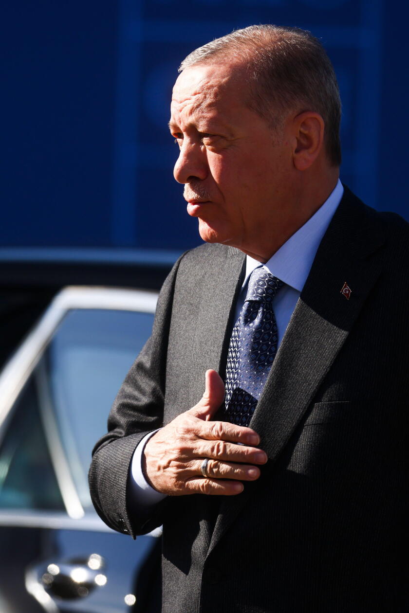Madrid, Krakow, Spain. 30th June, 2022. President of Turkey Recep Tayyip Erdogan arrives for NATO Summit at the IFEMA congress centre in Madrid, Spain on June 30, 2022. (Credit Image: © Beata Zawrzel/ZUMA Press Wire)