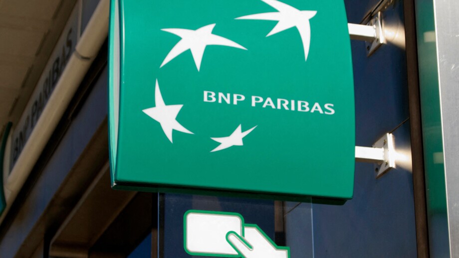 BNP Paribas sign on one of its branches in France