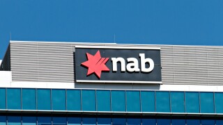 NAB, National Australia Bank sign and logo