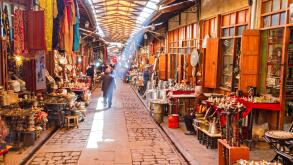 Old bazaar in Gaziantep, Turkey.