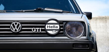 Volkswagen Golf GTI at a car show