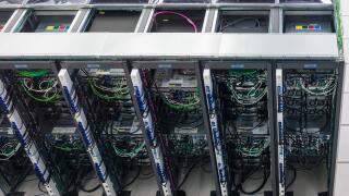Geneva, Switzerland - 26 Jan 2018: Servers at the data centre of the European Organization for Nuclear Research (CERN) in Geneva, Switzerland.