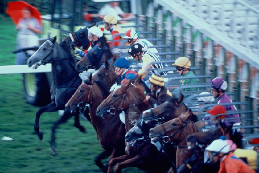 Horse start race HiRes 575 375