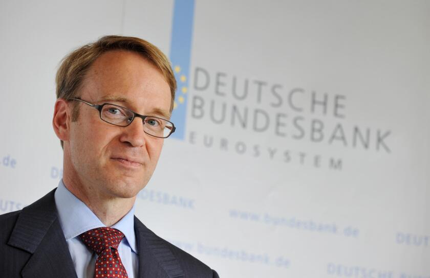 The new German central bank (Bundesbank) president Jens Weidmann poses during his accession to office at the Bundesbank headquarters in Frankfurt, Germany, 2 May 2011. Photo: Boris Roessler