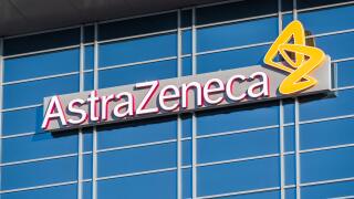 Sep 21, 2020 South San Francisco / CA/ USA - Astra Zeneca logo at their headquarters in Silicon Valley; AstraZeneca plc is a British multinational pha