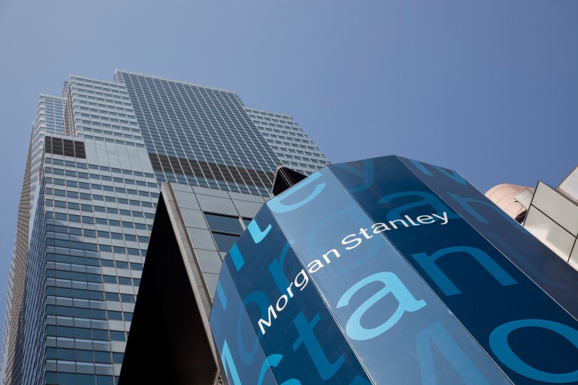 Morgan Stanley global headquarters at 1585 Broadway in Manhattan, New York City