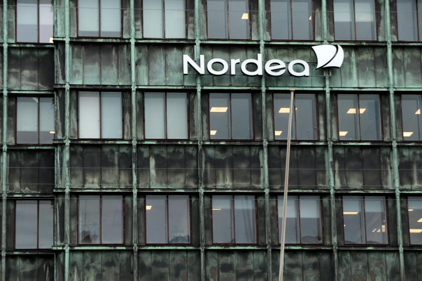 Nordea Bank. Vesterbro branch in Copenhagen from where potential money laundering has taken place. Nordea scrutiny deepens on fresh money laundering a