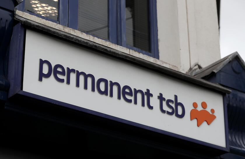 A Permanent TSB branch in Dublin as the the Central Bank of Ireland has fined the institution 21 million euros.