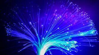 Abstract Internet technology fiber optic background