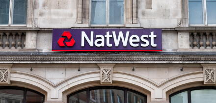 London, UK- May 5, 2022:The sign for NatWest Bank in London
