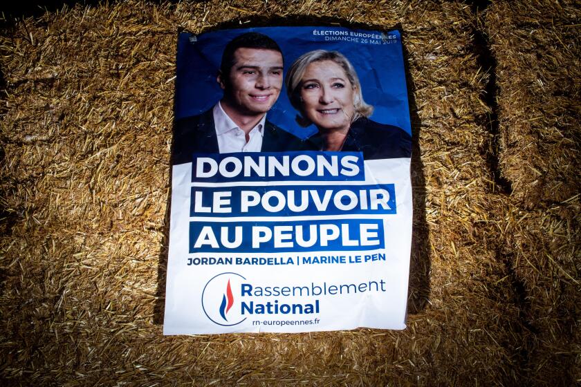 Public meeting by Marion Anne Perrine. "Marine" Le Pen is a French lawyer and politician who has been President of the National Rally since 2011. She has been the member of the National Assembly for the 11th constituency of Pas-de-Calais since 2017. Franc