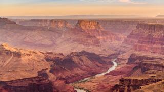 Grand Canyon, Arizona, USA with the Colorado River below.