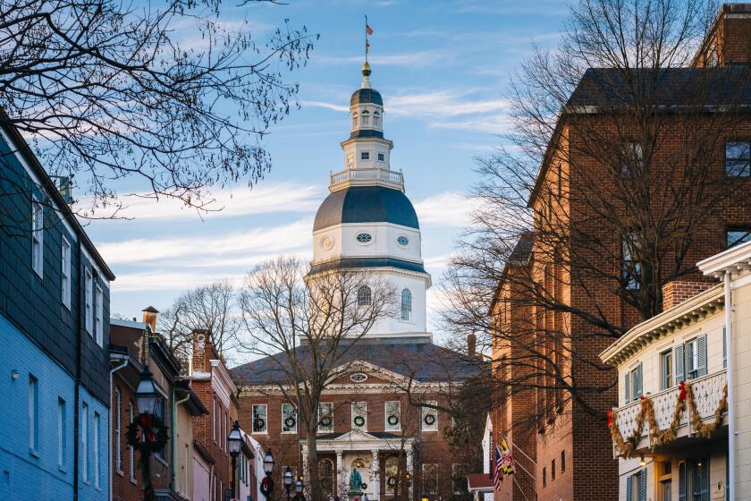 The Maryland State House, in Annapolis, Maryland.