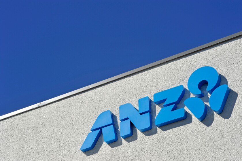 Logo of the ANZ Bank, New Zealand