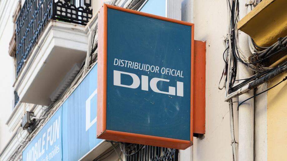VALENCIA, SPAIN - NOVEMBER 29, 2021: DIGI is a Romanian telecommunication holding company