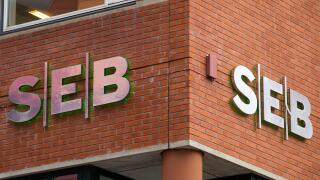 Gothenburg, Sweden. 7th Oct, 2019. Swedish financial group for corporate customers, institutions and private individuals with headquarters in Stockholm, Skandinaviska Enskilda Banken AB (SEB) logo seen in Lindholmen Science Park, Gothenburg. Credit: Karol