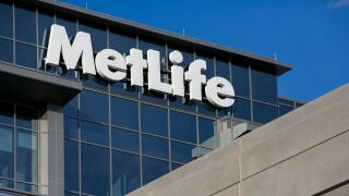 A logo sign outside of a facility occupied by MetLife, Inc., in Cary, North Carolina on November 29, 2015.