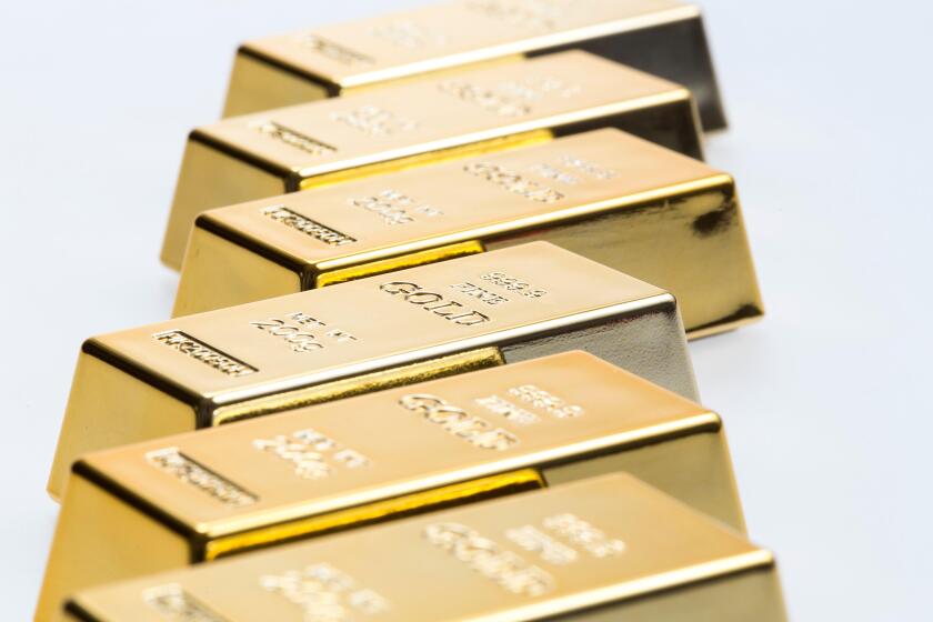 Gold bar, gold bullion, gold ingot