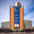 Brussels Berlaymont Building. Headquarters of the European Commission, EC, the executive of the European Union, EU. Brussel Bruxelles Belgium Europe