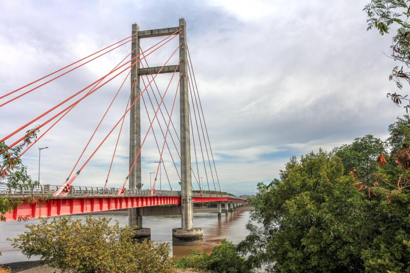 Puente de La Amistad de Taiwan over the Tempisque River on National Route 18 in Guanacaste province Costa Rica is one of the longest bridges in the co