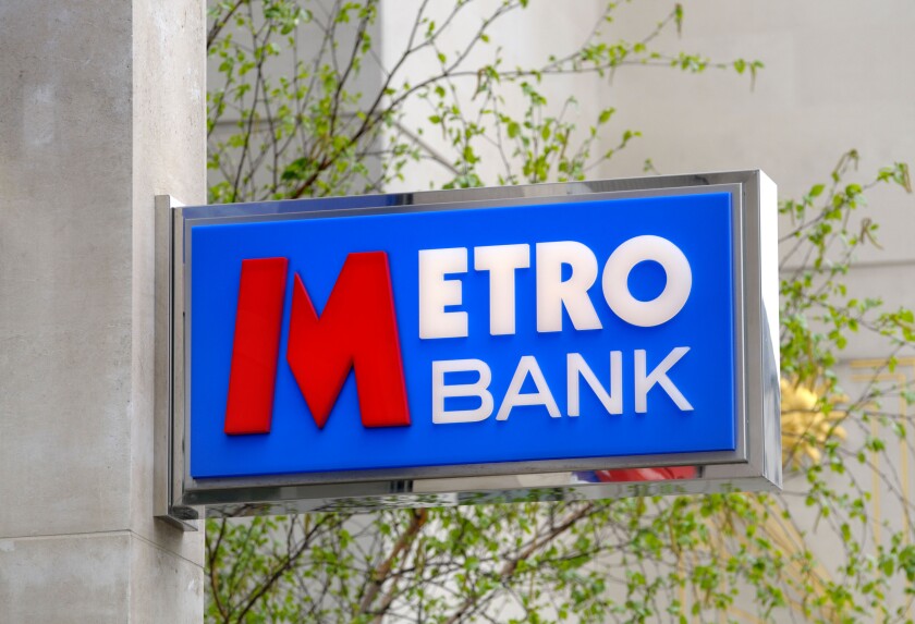 London, England, UK. Metro Bank near St Paul's Cathedral