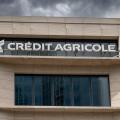 Credit Agricole branch in Frankfurt is a french Corporate and Investment Bank in Capital Markets, Investment Banking and financing activities. Image shot 2023. Exact date unknown.