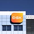 Poznan, Poland - May 6, 2025: GSK plc logo on an office block - GSK, also known as GlaxoSmithKline, is a British multinational pharmaceutical company.