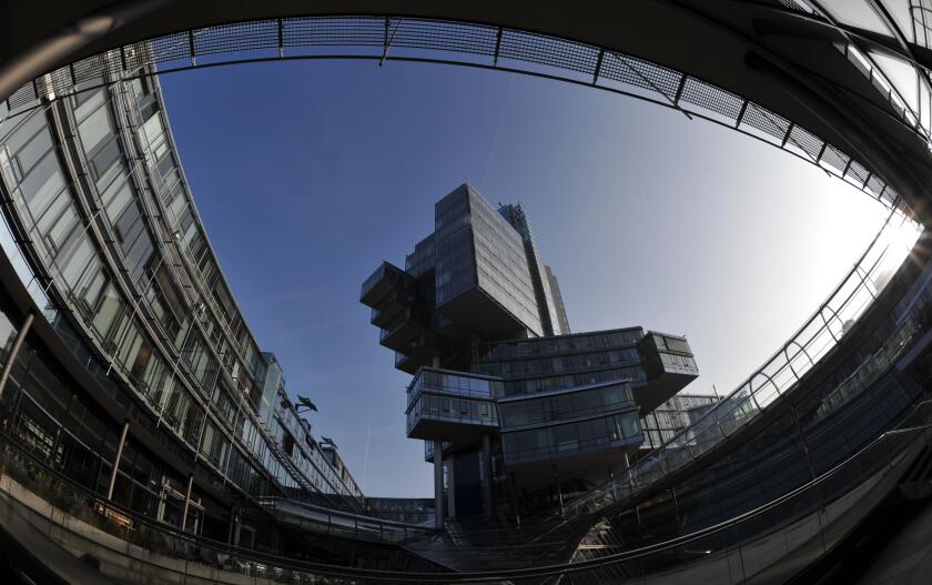 Regional bank NordLB headquarters are seen in Hanover, Germany, 17 November 2011. NordLB faces the ratings downgrade by rating agency Moody's relaxedly. Moody's has downgraded most of Germany's regional banks. Photo: JOCHEN LUEBKE