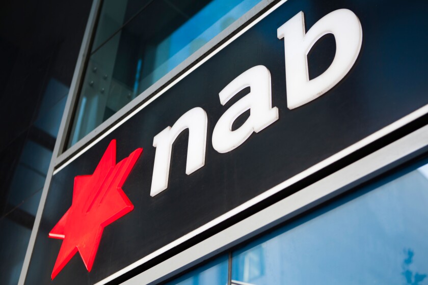 National Australian Bank 'NAB' logo.