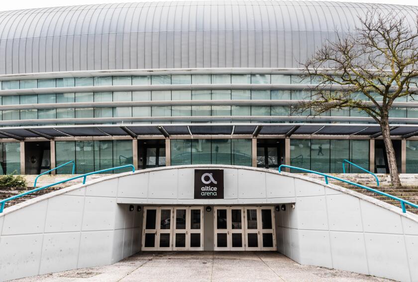 Lisbon / Portugal - 28 12 2018: The entrance of the Altice Arena on the site of the world expo 98