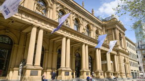 Deutsche Borse, Borsenplatz, Frankfurt am Main, Hessen, Deutschland