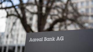 Wiesbaden, Germany. 17th Feb, 2022. Aareal Bank in Wiesbaden. The bank announces its annual figures on February 24. Credit: Boris Roessler/dpa/Alamy Live News