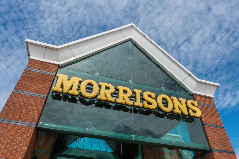 Morrisons Supermarket Chain Logo Signage Storefront